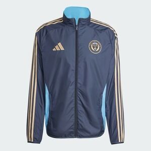 New Adidas‎ Anthem Reversible Jacket Men's 2XL XXL Philadelphia Union Soccer MLS